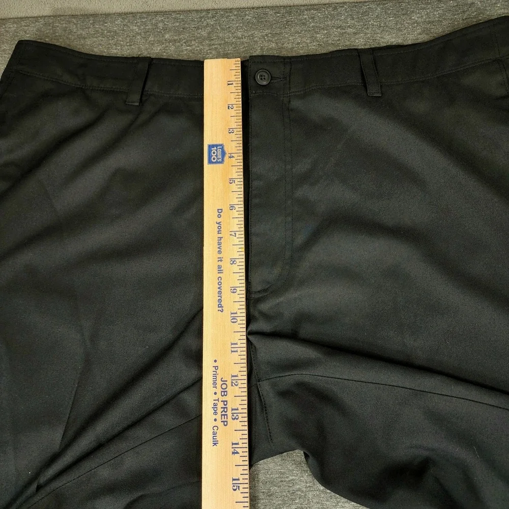 PGA Tour Golf Short sz 40 Men Black‎ Nylon Zip Pocket Performance Athletic 10